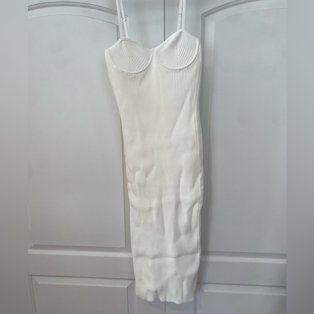 NWT Helmut Lang Eyelet Bra Dress Sz L Orig. $395